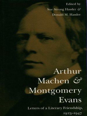 cover image of Arthur Machen and Montgomery Evans